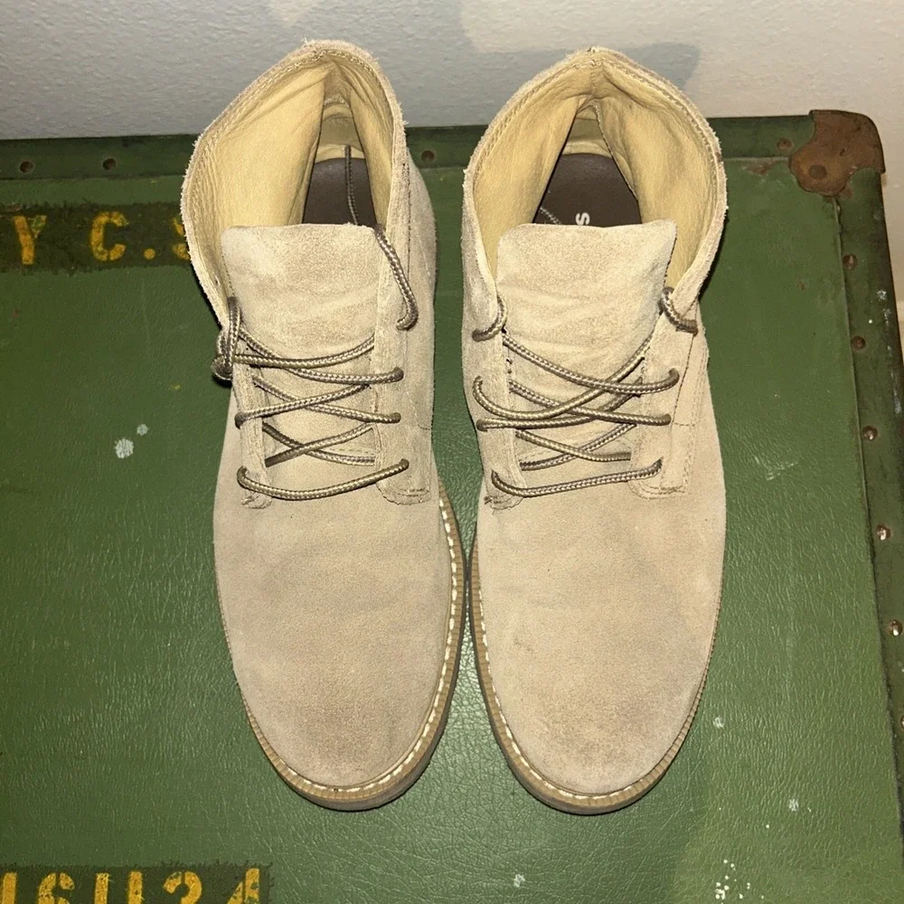 Sorel Madson II Chukka Waterproof Suede Boots Mens 8.5 Beige Tan